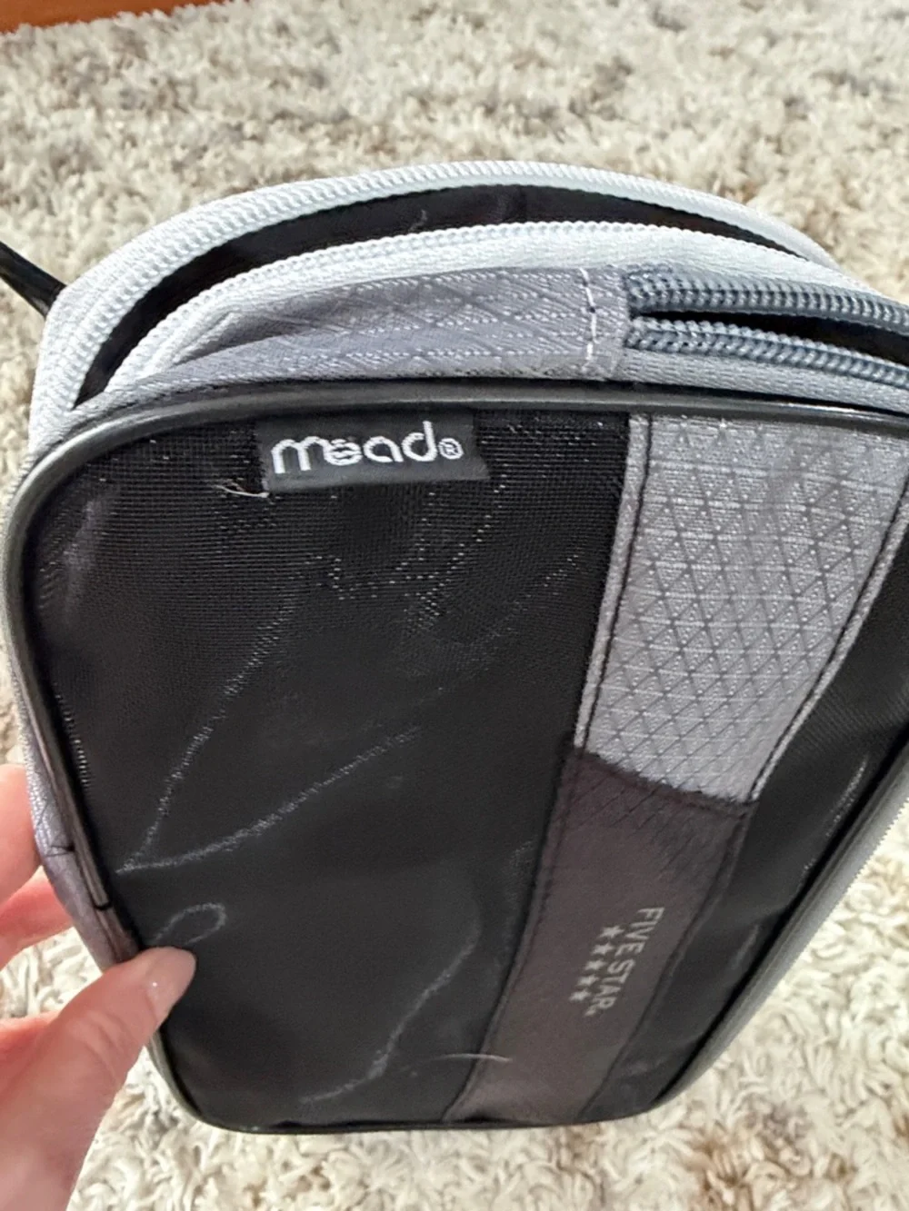Mead Five Star Black and Gray Pencil Case Organizer